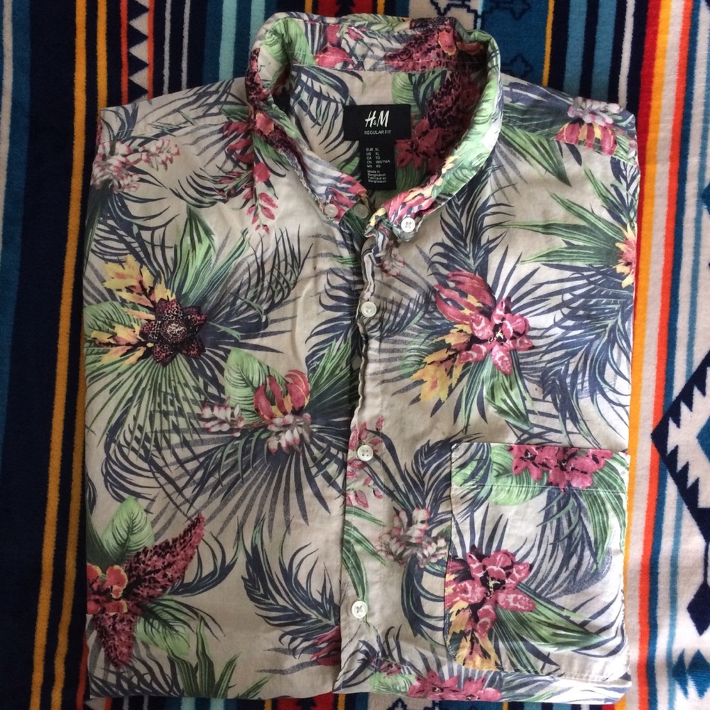 Floral button up